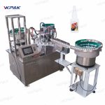 502 Μηχανή πλήρωσης Super Glue Fluid Adhesive Rotary Filler Capper Machine