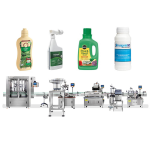 Αυτόματη γραμμή ετικετών πλήρωσης υγρού λιπάσματος με φυτοφάρμακα