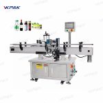 Αυτόματο γραμμικό αυτοκόλλητο περιτυλίγματος μηχανή ετικετών για μεταλλικά δοχεία