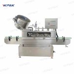 Μηχανή κενού πώματος περιστροφής γυάλινου βάζου Εξοπλισμός καπακιού ατμού