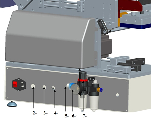 Μηχάνημα επισήμανσης πλαστικών σακουλών σακουλών Ημιαυτόματο για επίπεδη επιφάνεια