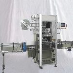 Αυτόματο μηχάνημα ετικετών με θερμοσυστελλόμενα καλύμματα φιαλών