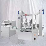 Μηχανή ετικετών πλήρωσης μικρών φιαλών υγρού με Unscrambler