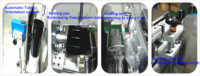 Ultrasound sealing machine for tubes Σφραγιστικό σωλήνων υπερήχων