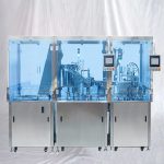 Μηχανή καλύμματος πλήρωσης συναρμολόγησης προγεμισμένων φαρμακευτικών προγεμισμένων συρίγγων