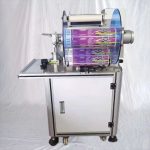 Ημιαυτόματο μηχάνημα ετικετών με σημαία λουκάνικου με πτυσσόμενα αυτοκόλλητα