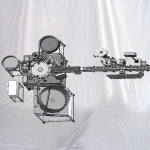 Μηχανή καλύμματος πλήρωσης μικρών δοκιμαστικών σωλήνων με οριζόντια αυτοκόλλητη ετικέτα