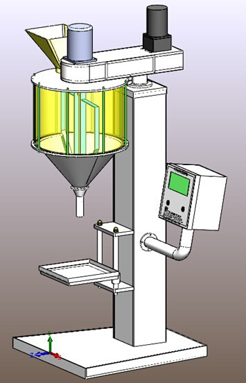 CAD illustration of powder filling machine εικονογράφηση σχεδίασης για filler.jpg